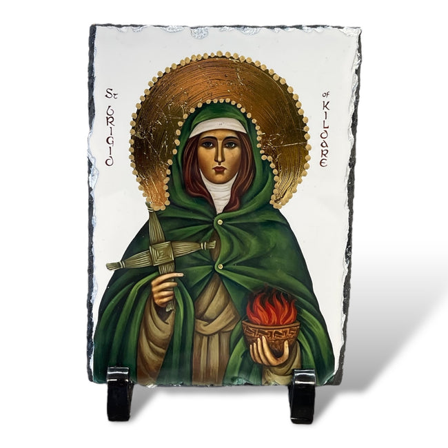 Saint Brigid Slate Icon