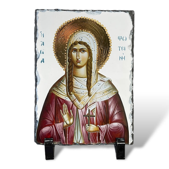 Saint Photini Slate Icon