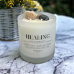 Healing  Crystal Candle