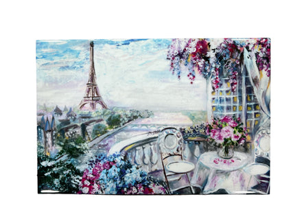Paris Art Depicted On Tile