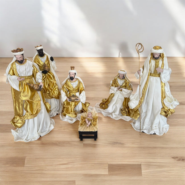 Gold Nativity Set
