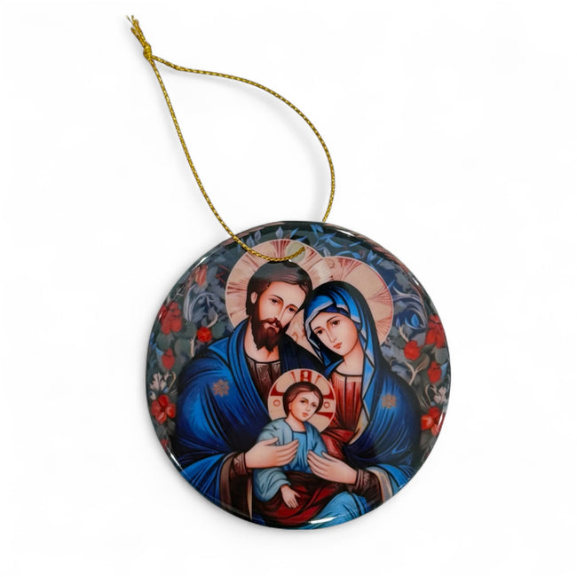 Holy Family Hanging Christmas Amulet