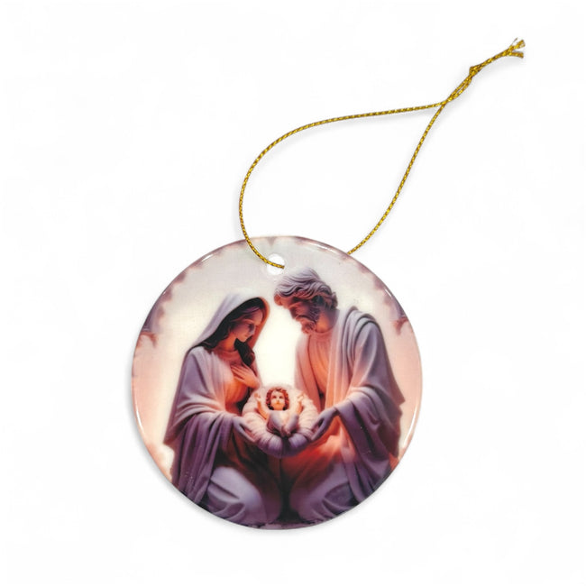Holy Family Hanging Christmas Amulet