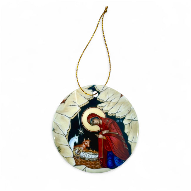 Orthodox Nativity Ceramic Hanging Amulet
