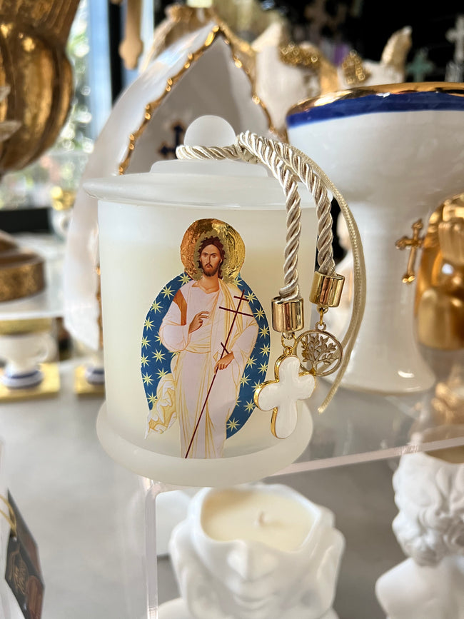 Resurrection Depicted Holy Smoke Candle