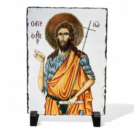 Saint John the Baptist Slate Icon