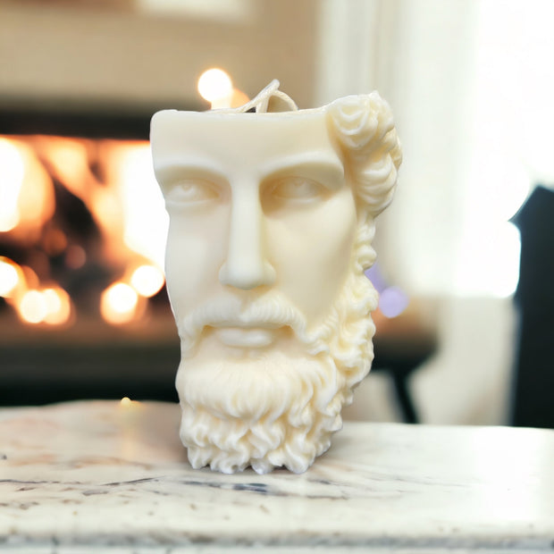 Zeus Head Candle
