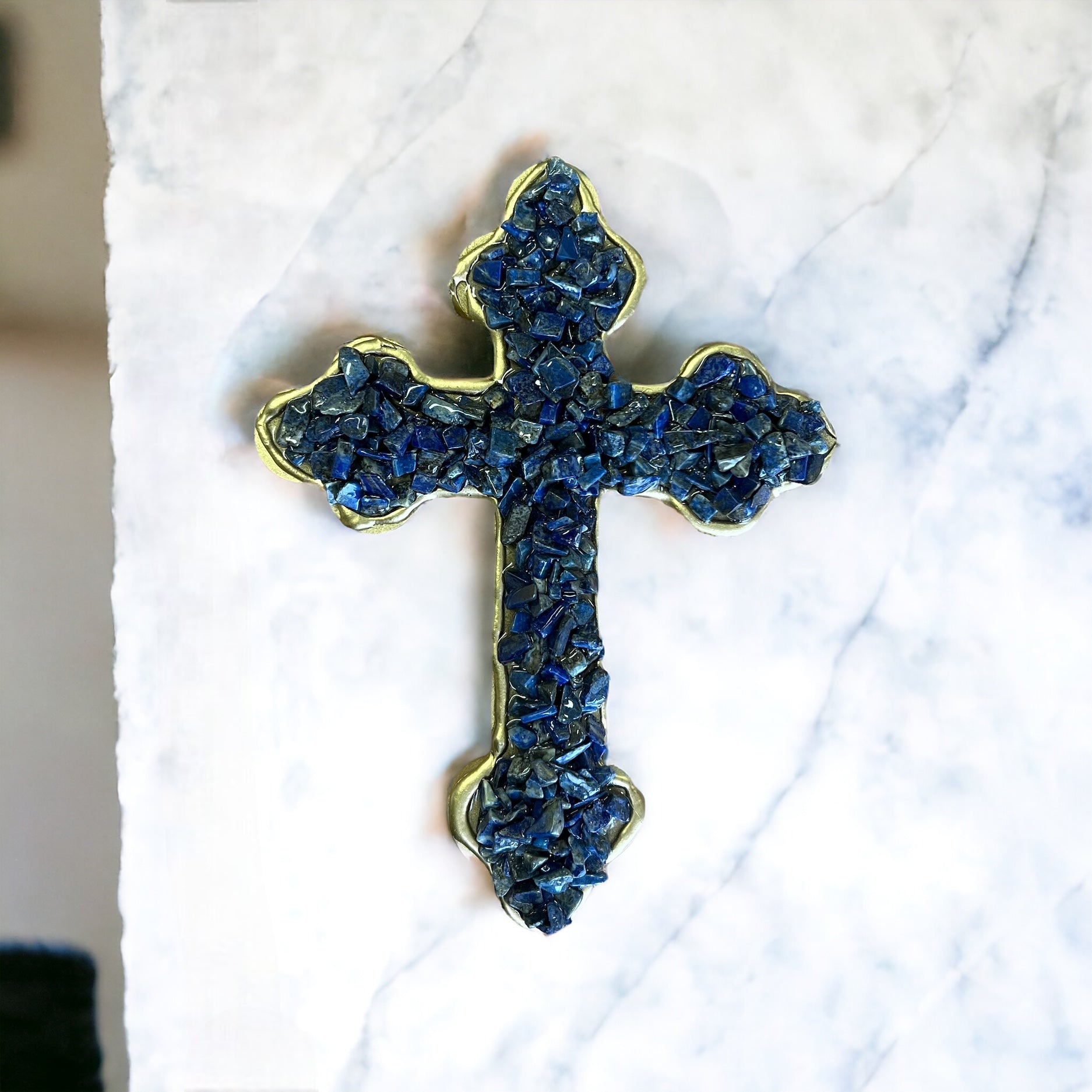 Lapis Lazuli Cross