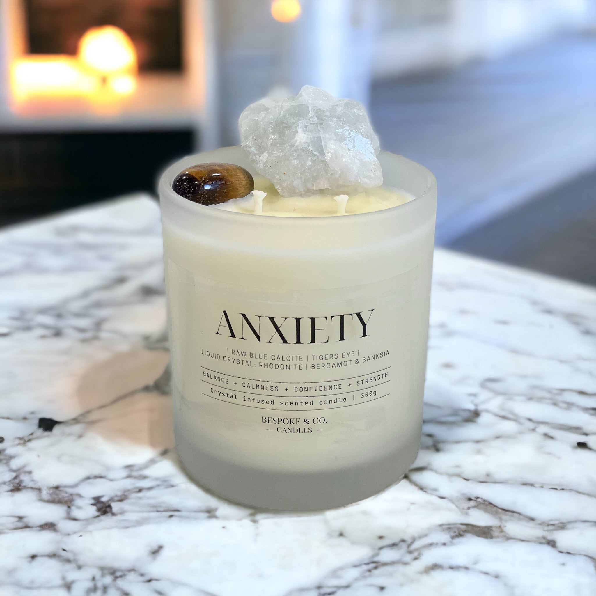 Anxiety Crystal Candle