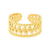 ￼ Goddess Daphne￼18k Gold Leaf Ring