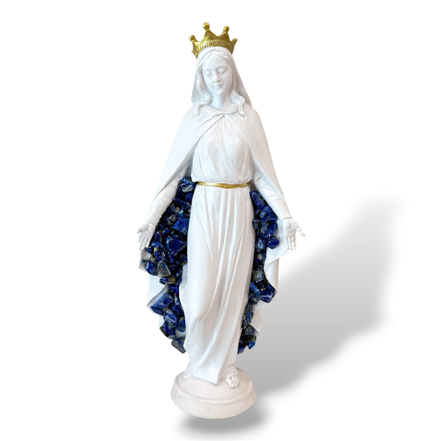 Mother Mary With Lapis Lazuli Crystal