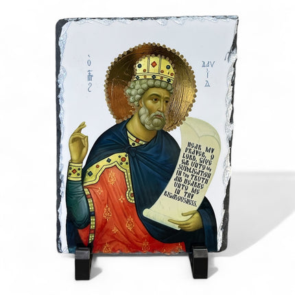 Saint David Slate Icon