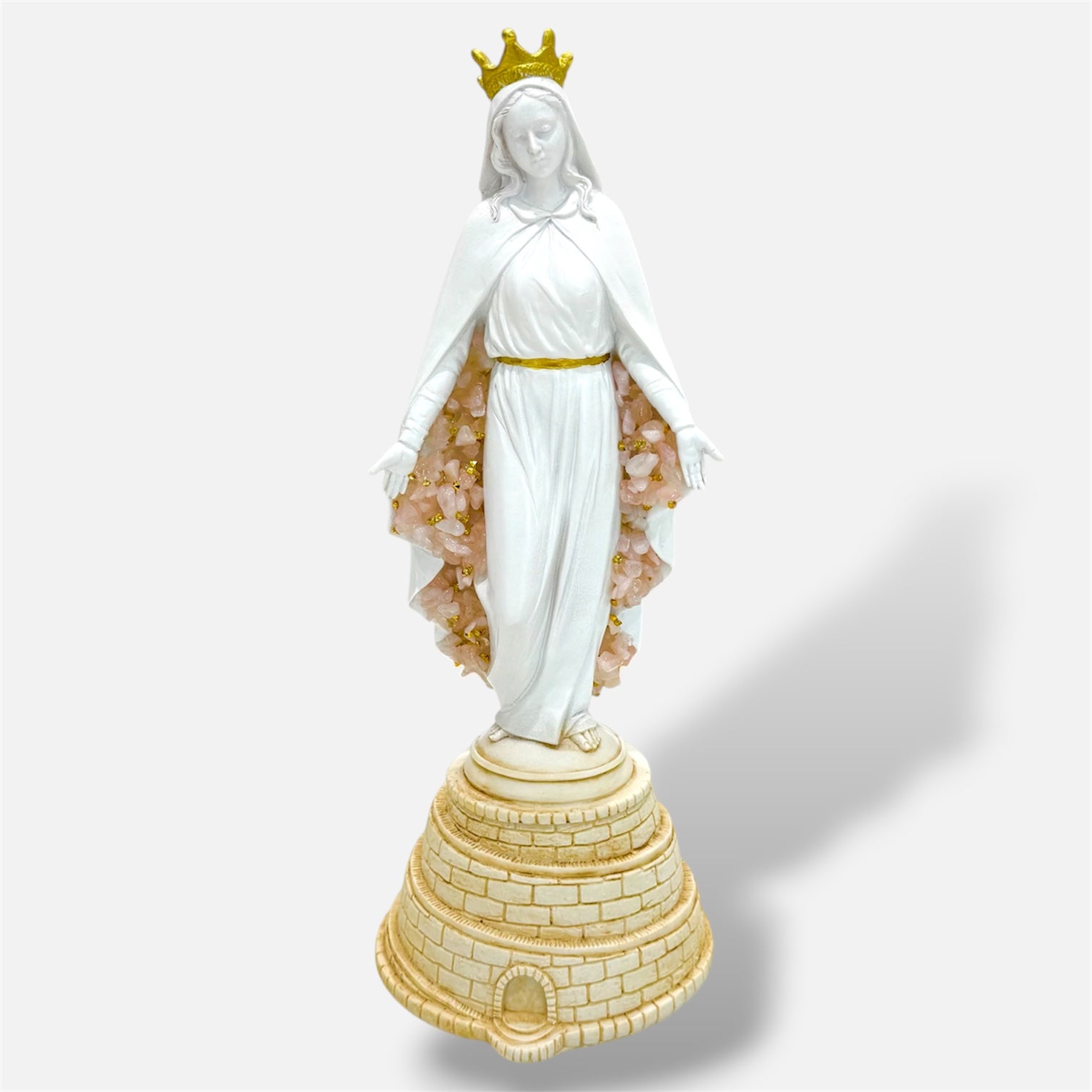 Mother Mary Crystal Statue