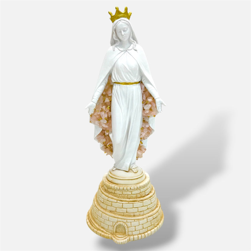 Mother Mary Crystal Statue