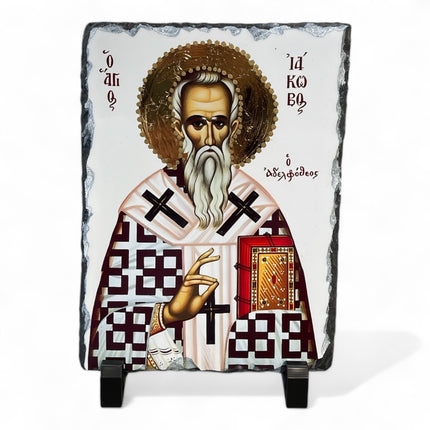 Saint Jacob Slate Icon