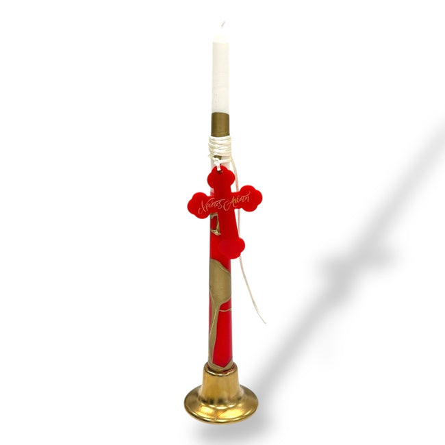 Xristos Anesti Easter candle