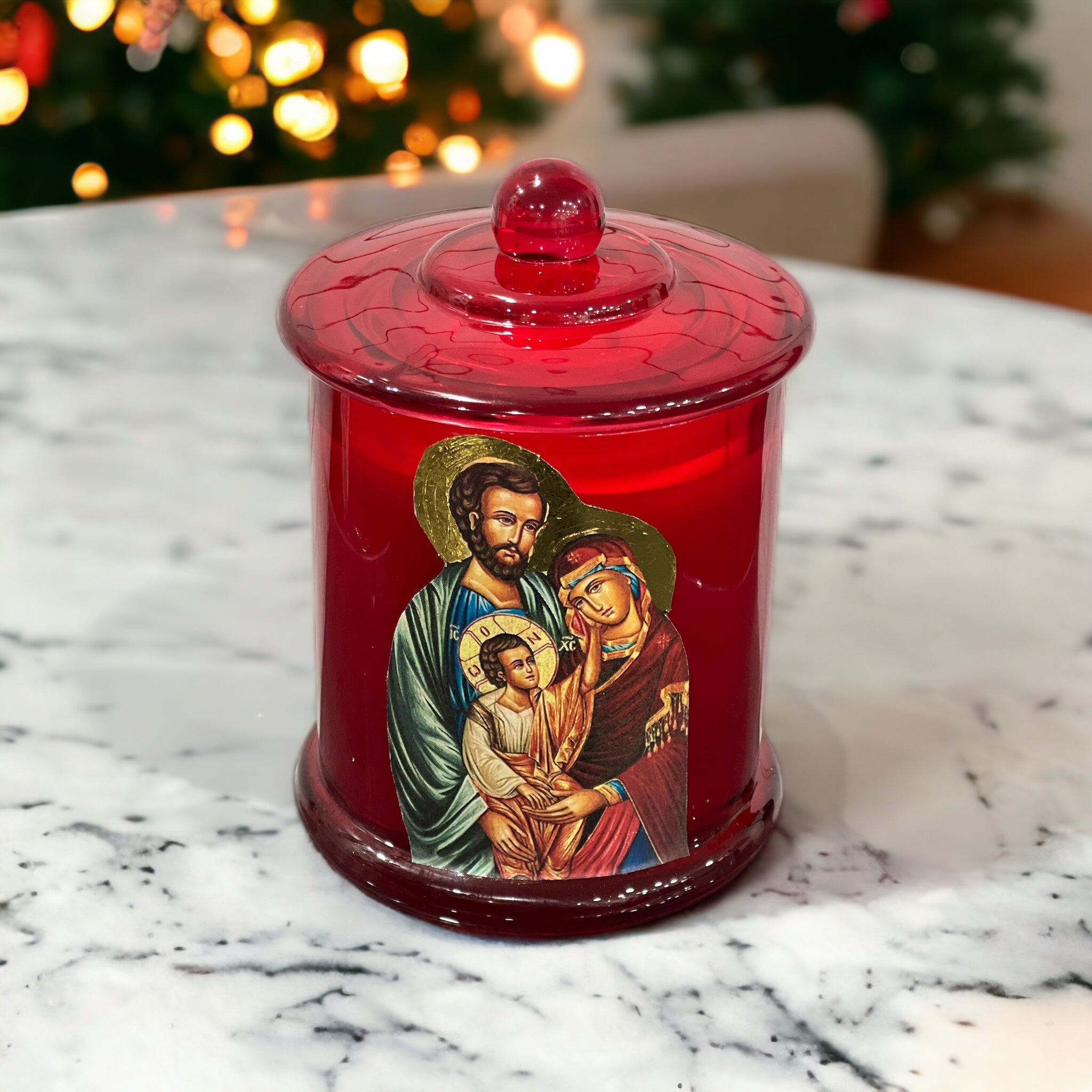 Limited Edition Holy Smoke Icon Depicted candle