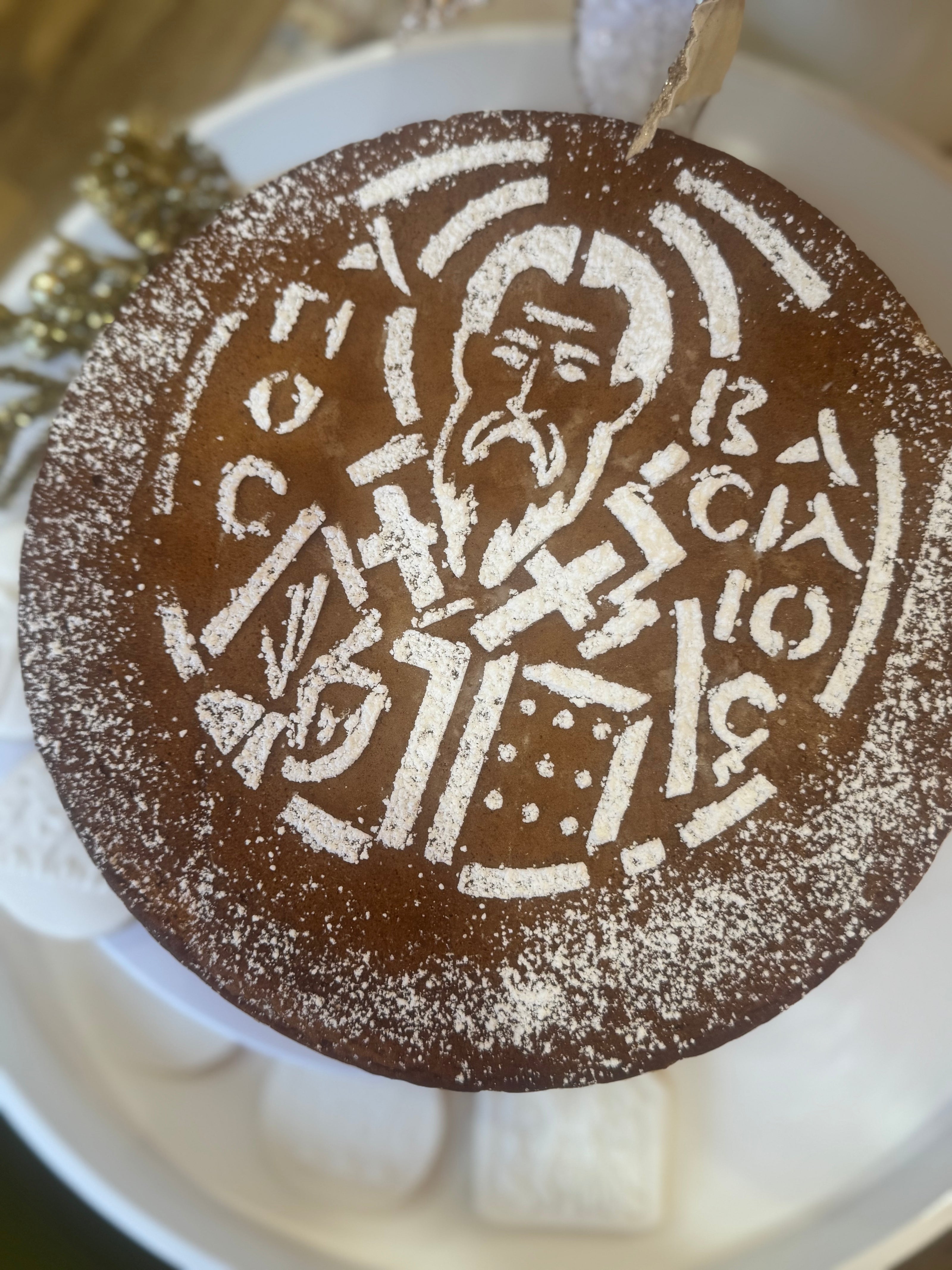 Vasilopita Saint Basil Stencil