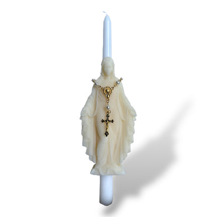 Mother Mary Easter Candle