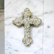 Orthodox White Howlite Crystal Cross