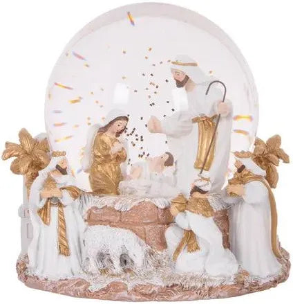 MUSICAL NATIVITY SNOW GLOBE