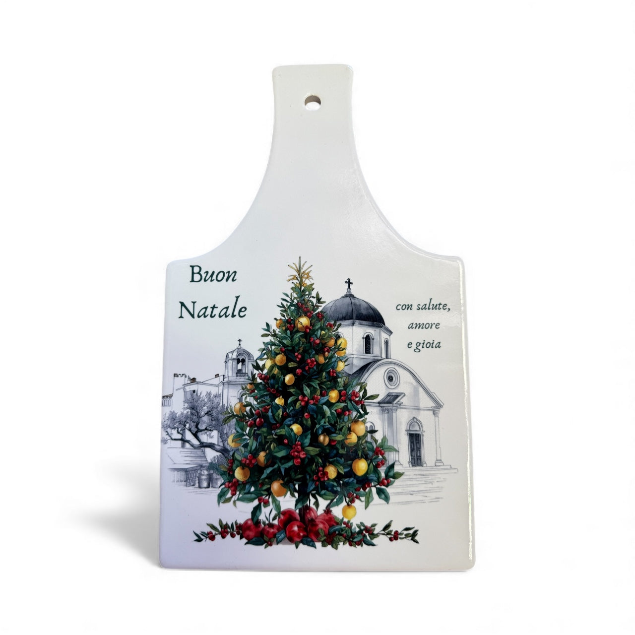 Merry Christmas Pot Holder Italian