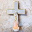 Mother Mary Tea-light Cross