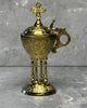 Footed brass censer