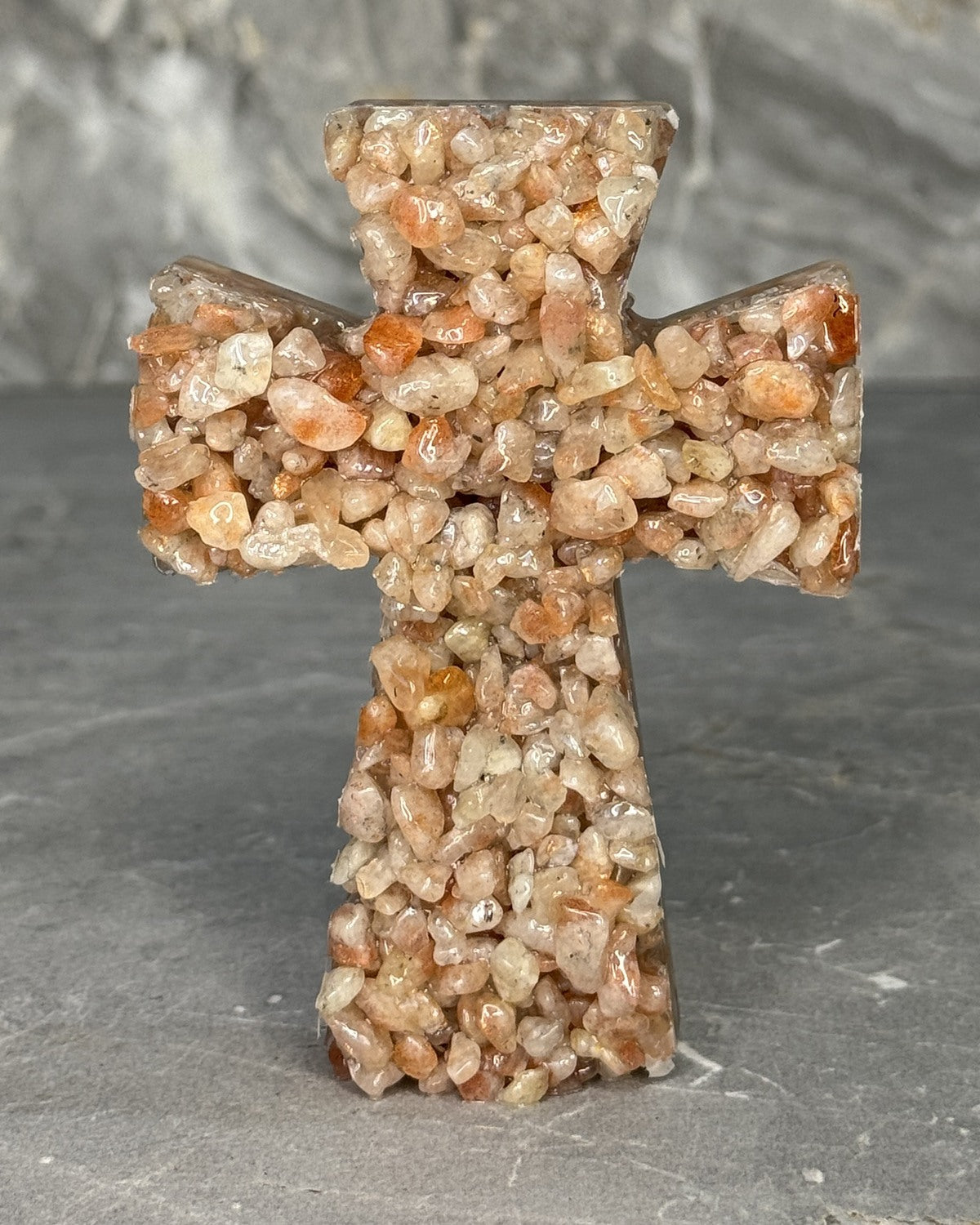 Amber crystal cross