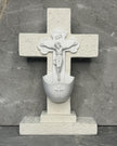 Crucifix standing cross with holy water font
