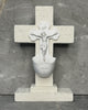 Crucifix standing cross with holy water font
