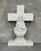 Immaculate Heart standing cross with holy water font