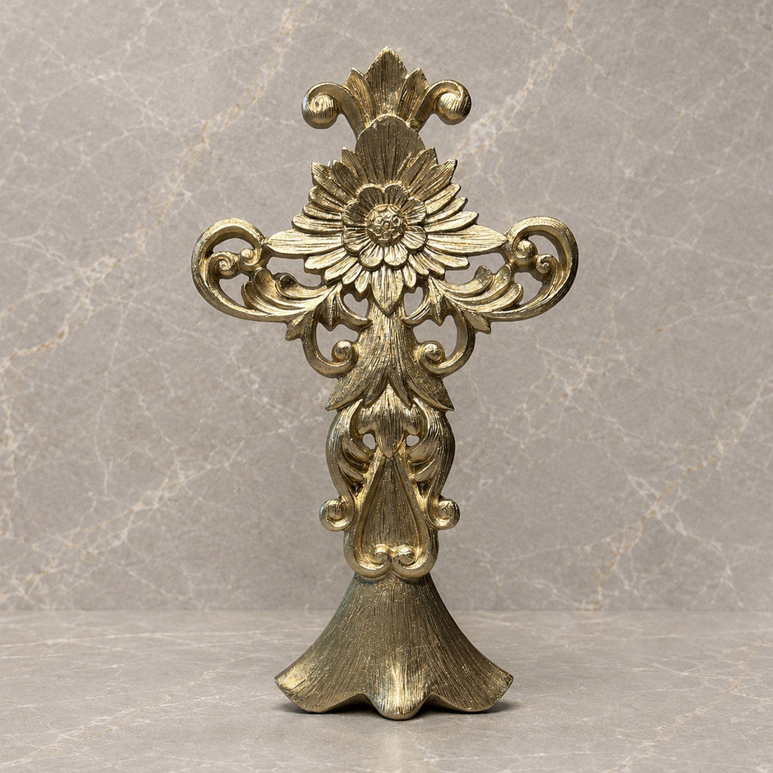 Ornate Gold Standing Cross