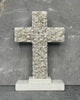 White stone chip standing cross