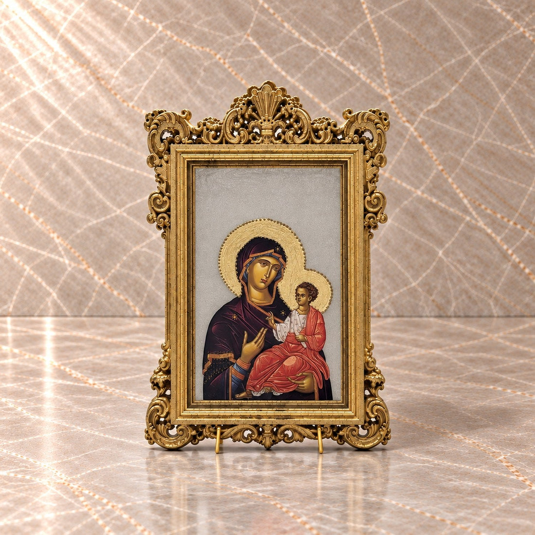 Orthodox Mother Mary and Jesus