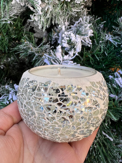 Christmas Spice Mosaic Candle