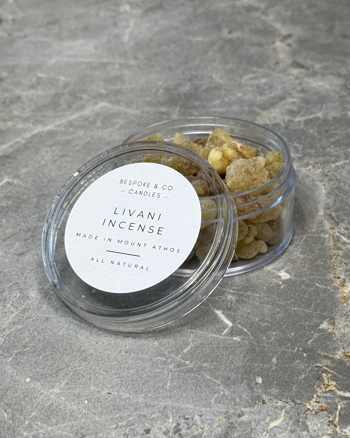 Livani frankincense resin incense in a ceramic pot