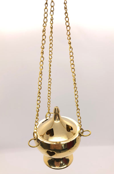 Brass Hanging Thurible Incense Burner