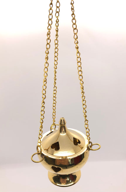 Brass Hanging Thurible Incense Burner