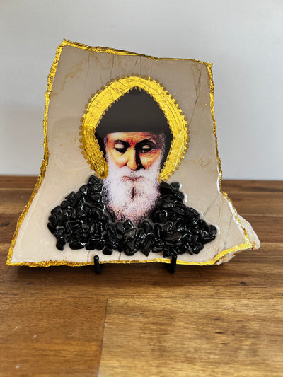 Mar Charbel Marble Icon