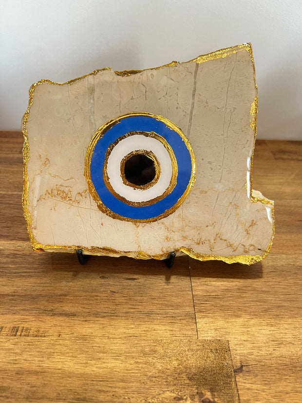 Evil Eye Depicted On Marble