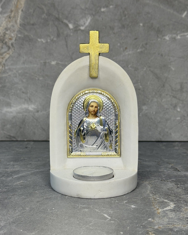 Jesus Sacred Heart Candle Altar
