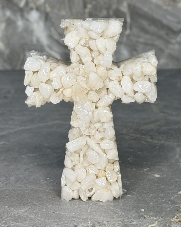 White Quartz Crystal Cross