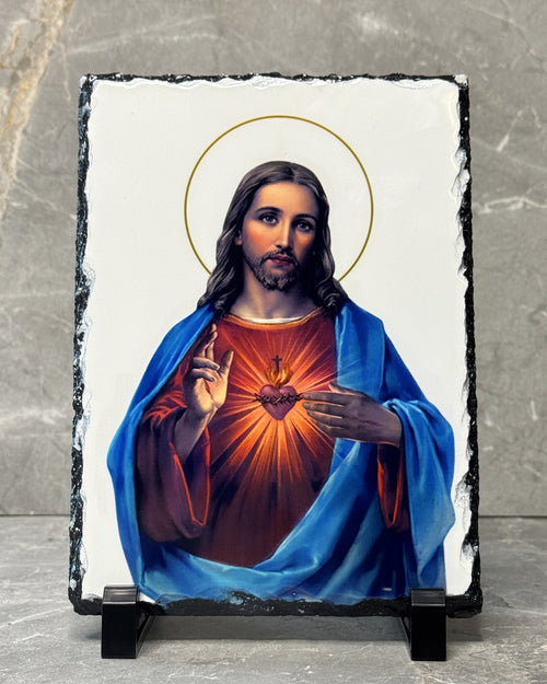 Sacred Heart of Jesus slate icon by Bespoke & Co