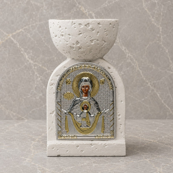 Mother Mary and Jesus Incense Burner