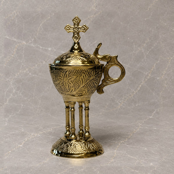 Footed Brass Censer