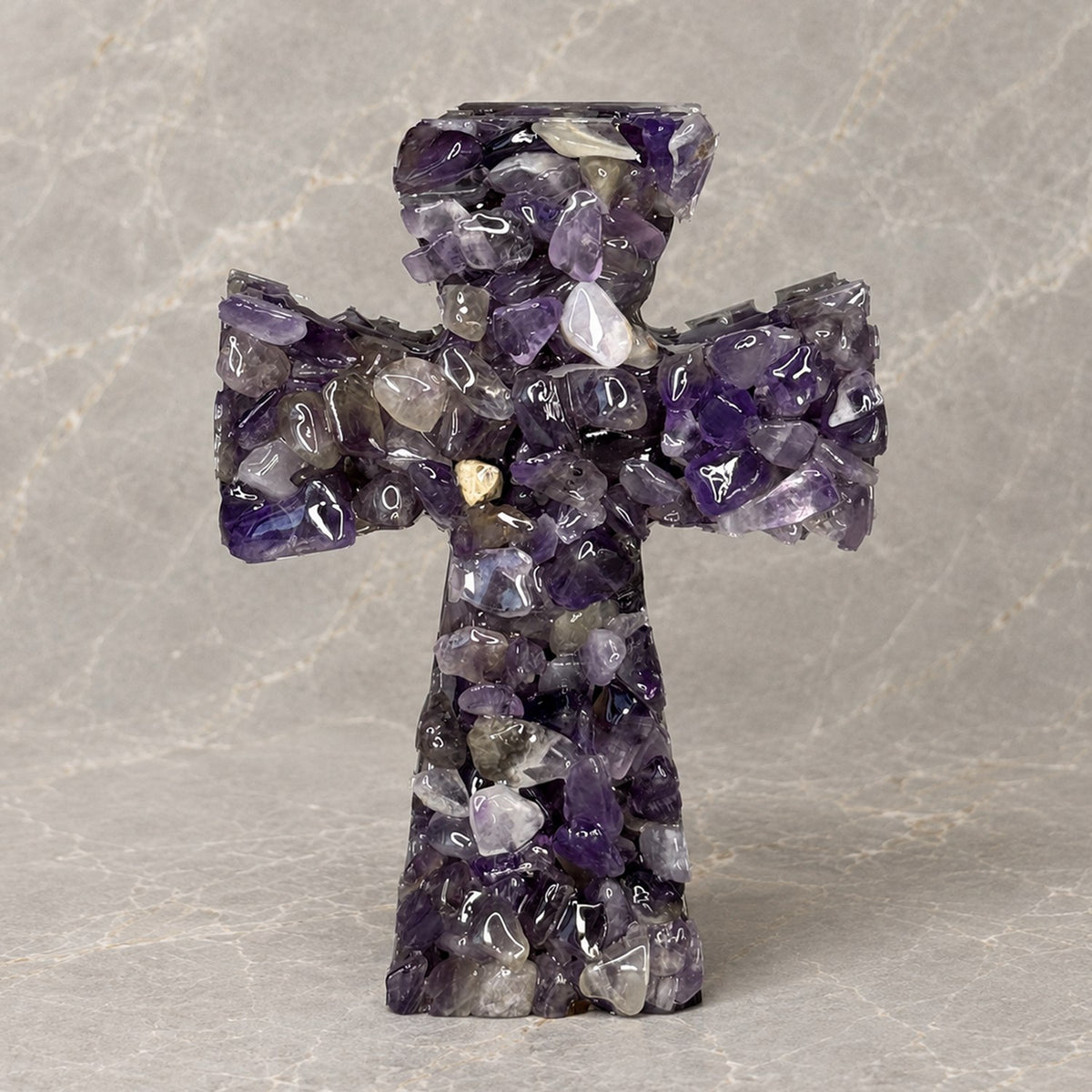 Amethyst Crystal Cross