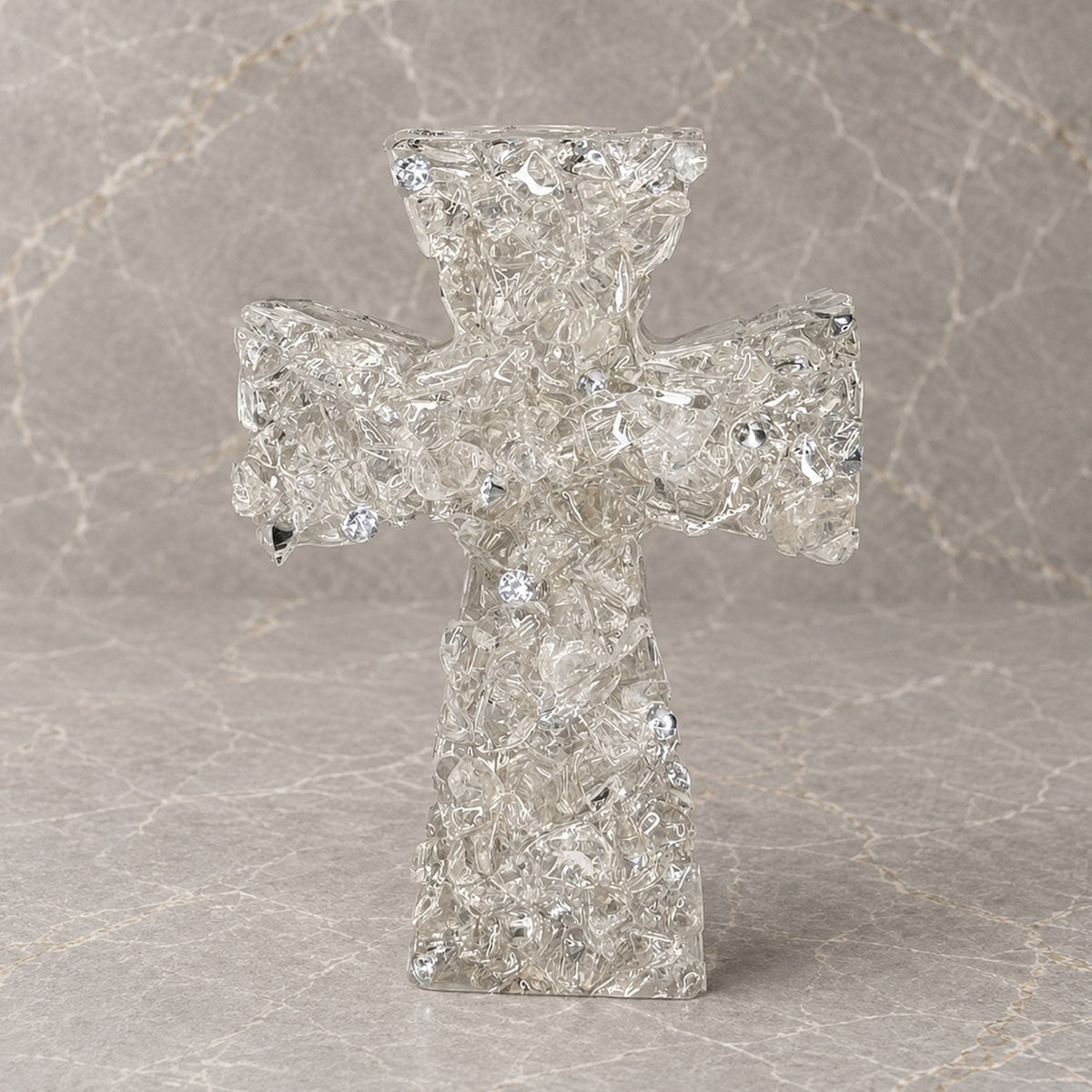 Clear Quartz Crystal Cross