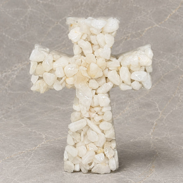 White Quartz Crystal Cross