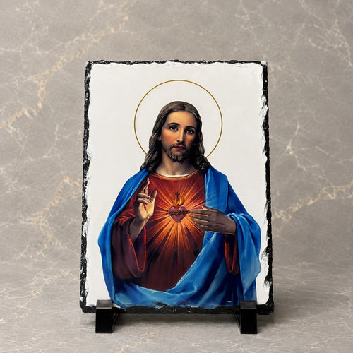 Sacred Heart of Jesus slate icon by Bespoke & Co